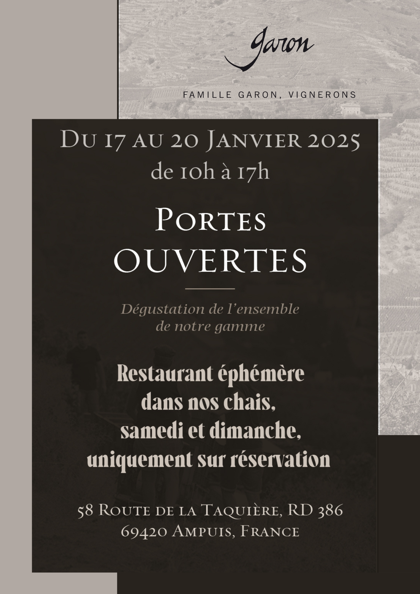 Une restauration éphémère en cave !